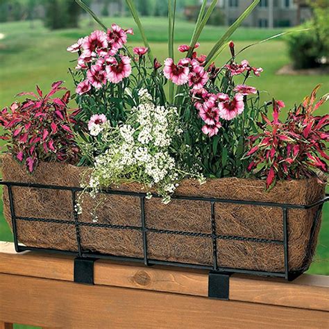 flower box holder metal|flower boxes for porch railings.